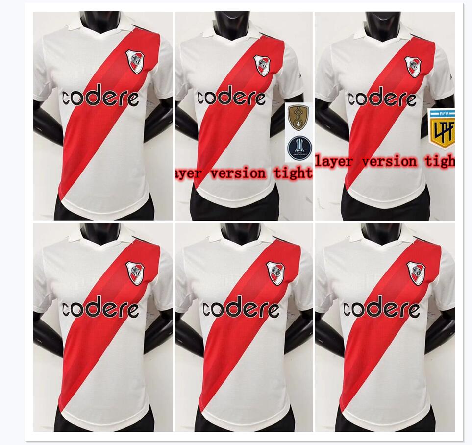 

player version 2022 2023 River Plate soccer jersey 22/23 Camiseta de futbol home DE LA CRUZ QUINTERO BORRE FERNANDEZ PRATTO PONZIO FOOTBALL SHIRTS, Black