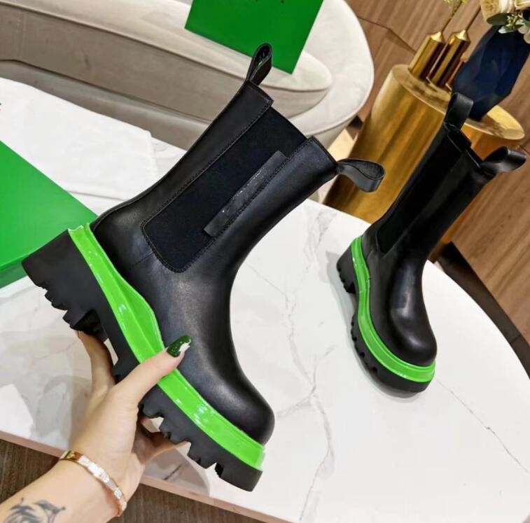

2023 Latest women boots TIRE Storm Tires Up Chunky high Boot Real leather shoes crystal outdoor martin chaussures de designer Bottega Platform zoom B22, Box