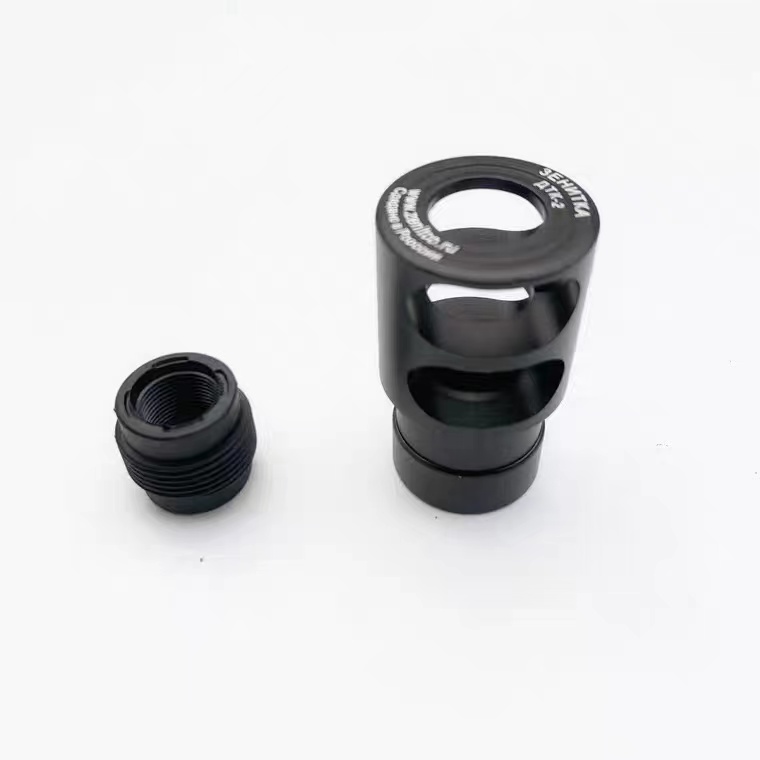 

Tactical Accessories Metal DTK-2 Jinming AK Fire Cap Muffler 24mm Positive Turn to 14mm Reverse Teeth Jinming11 Renxiang AK47 DTK2 Water Toy Part