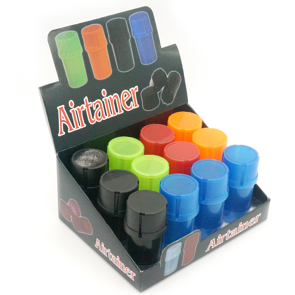 Plastic Grinder Manual Mills 40mm Diameter Tobacco Herb Crusher with Storage Case Box Grinders Smoke Pipe Snoking Accessories Wholesale-image-1097630527