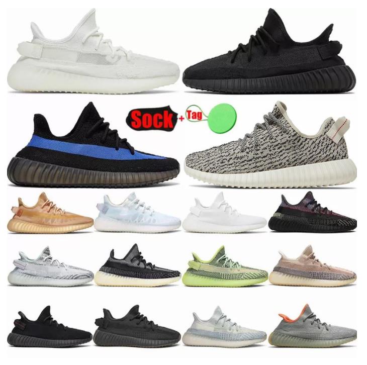 

Designer v2 Casual Shoes kanyes men women Marsh sneakers Beluga reflective earth black red zebra dazzling blue cloud cream white bred carbon, 34