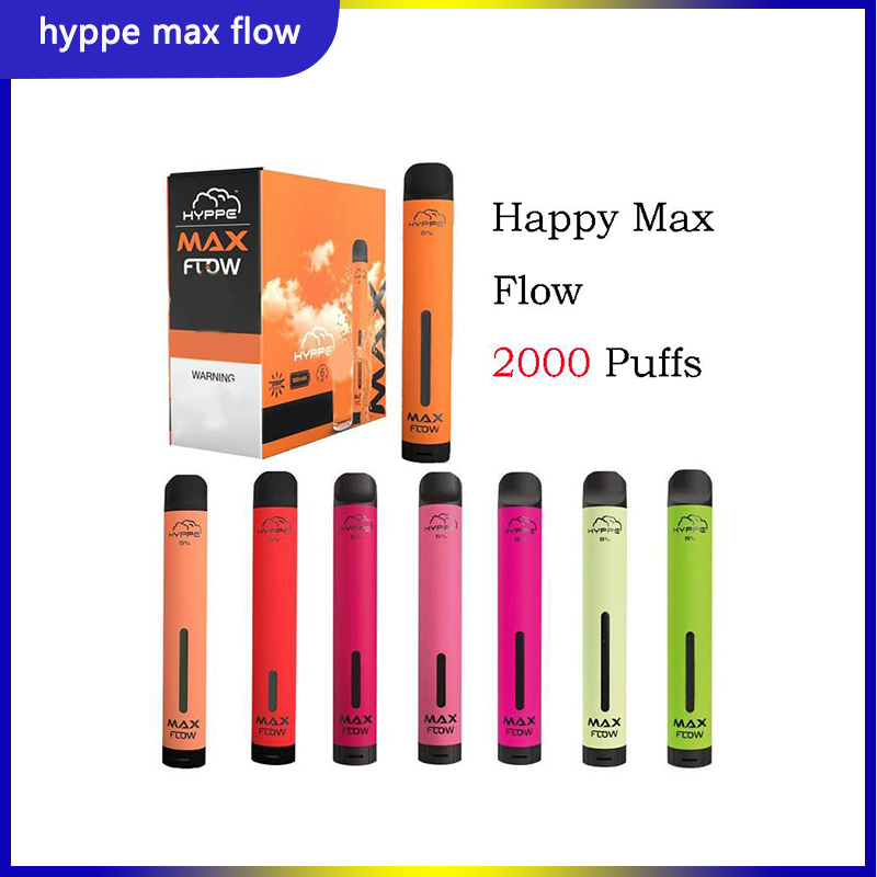 

Hyppe Max FLow Disposable Vape Device electronic cigarettes kits 2000 Puffs E Cigarette Airflow Adjustable Vaporizer 900mAh Battery 6.0ml Pod Powerful pen, Contact us for colors