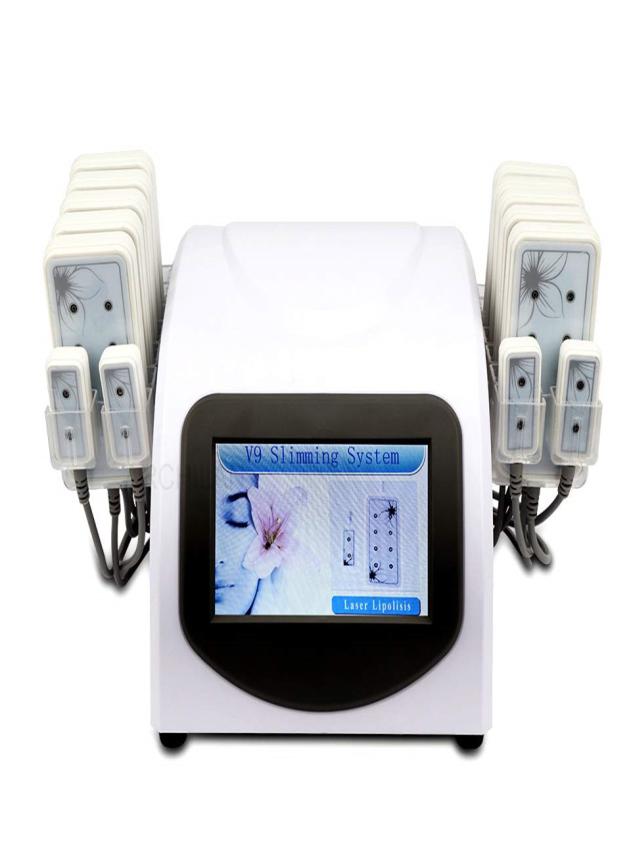

Portable Home Lipolaser Professional Slimming Machine 10 largepads 4 smallp