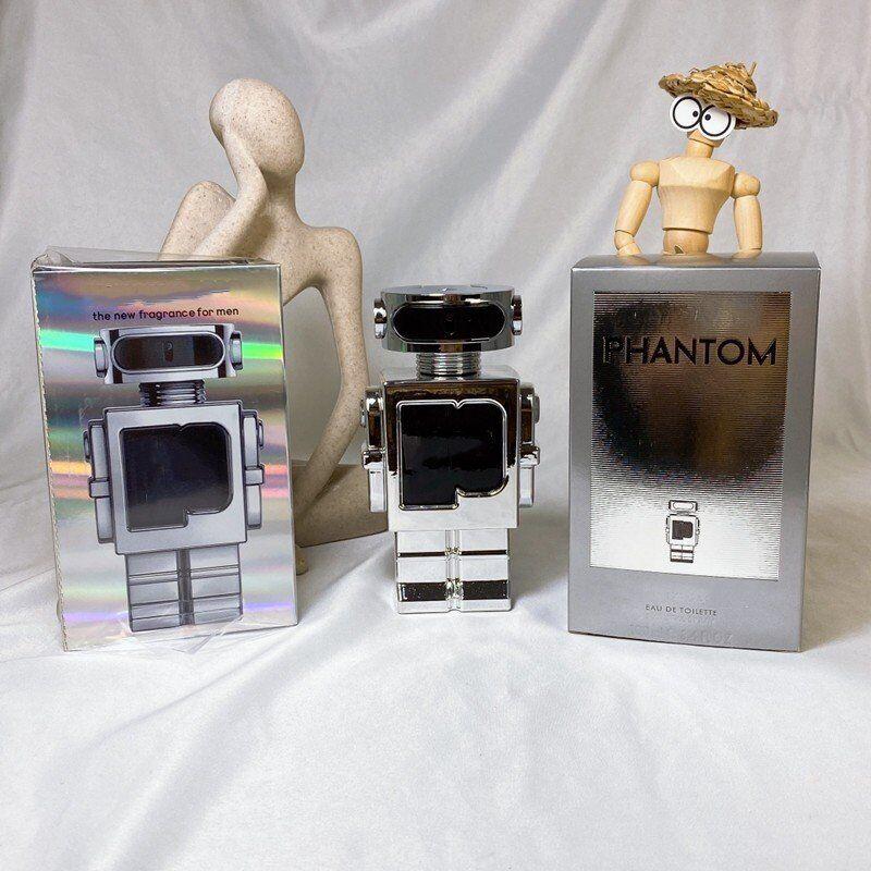 Highest design PERFUME 100ml robot Phantom Spray Luxury Brand Men Perfumes Fragrance EDT Long Lasting High Fragrance Come With Box