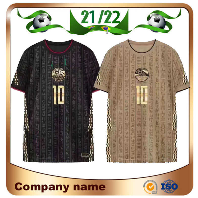 

2021 Player version Egypt Special Edition Soccer Jersey 21/22 Shirt Away A. HEGAZI KAHRABA RAMADAN M.ELNENY Football uniforms sale, Black player version