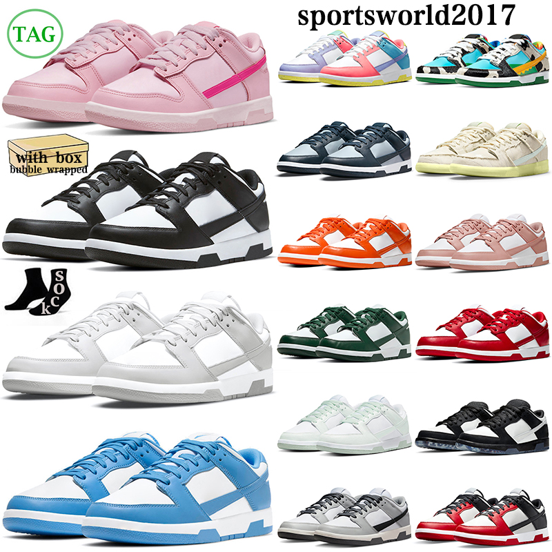 

with box panda pink casual shoes men women White Black UNC Grey Fog Team Green Syracuse Sail GAI mens trainers sb dunks lows womens outdoor designer sneakers, #30