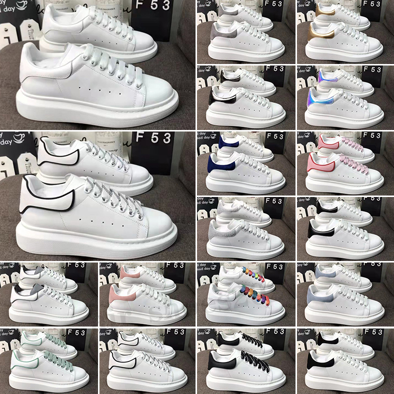 

Fashion Men Shoe Designer Woman Leather Lace Up Platform Sole White Black mens womens velvet suede Casual Shoes, Color 1