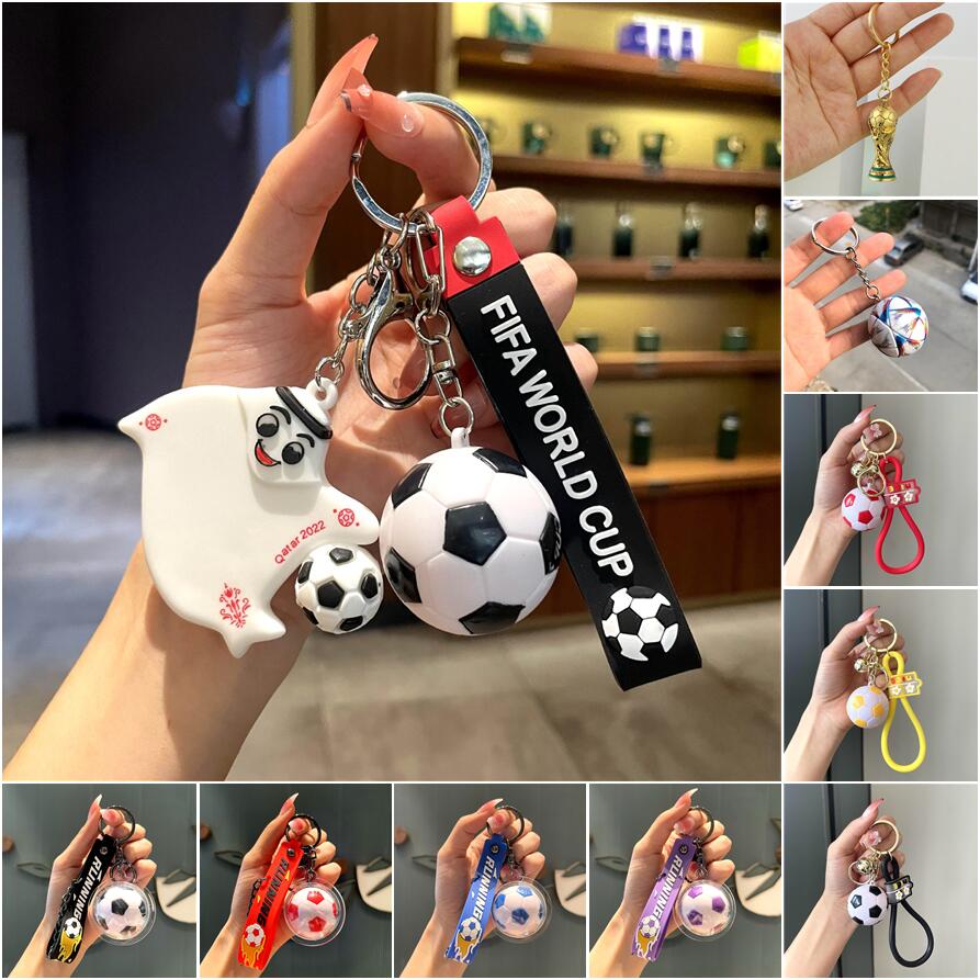

Football World Cup Mascot Keychain Hercules Cups Match Ball Keychains Fan Souvenir Gift Doll Pendant