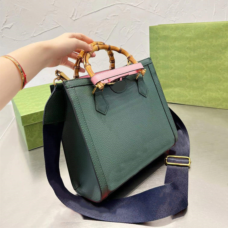 

Woman Bamboo Bags Handbags designer bags bamboos handbag vintage crossbody shoulder Lady Purse Fashion Shopping Tote Leather Gold Letter 5A, Box(could get damaged)