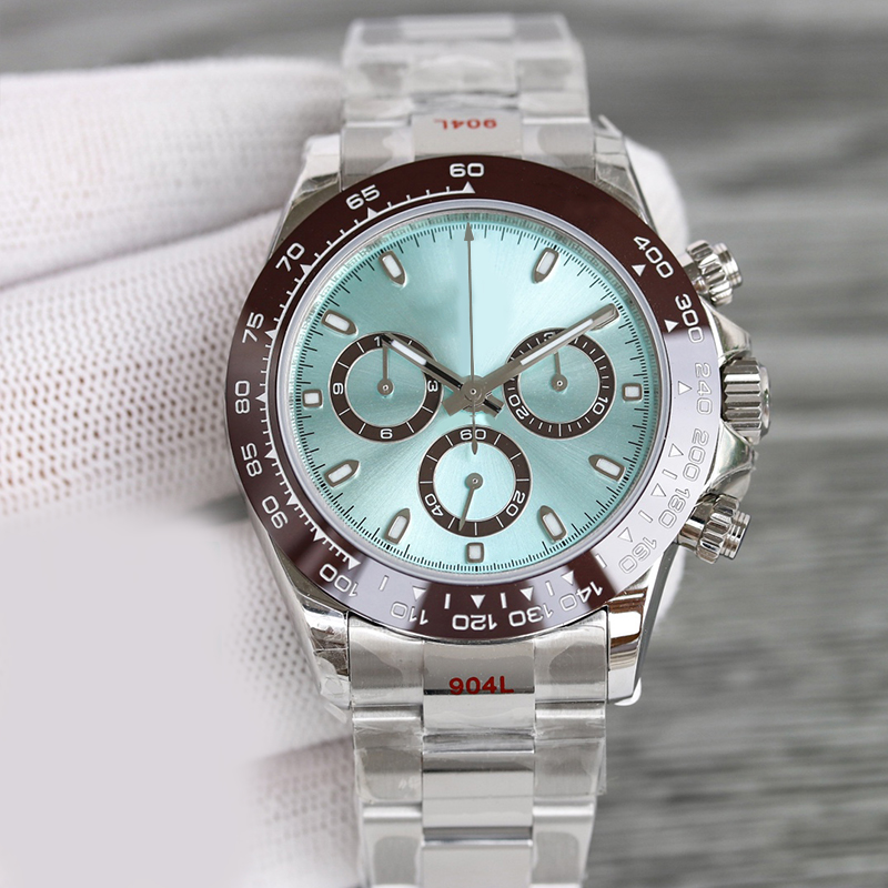 Luxury men&#039;s watch light blue dial 40mm scratch resistant blue crystal glass luminous m116506 stainless steel folding buckleMontre De Luxe00-image-799766942