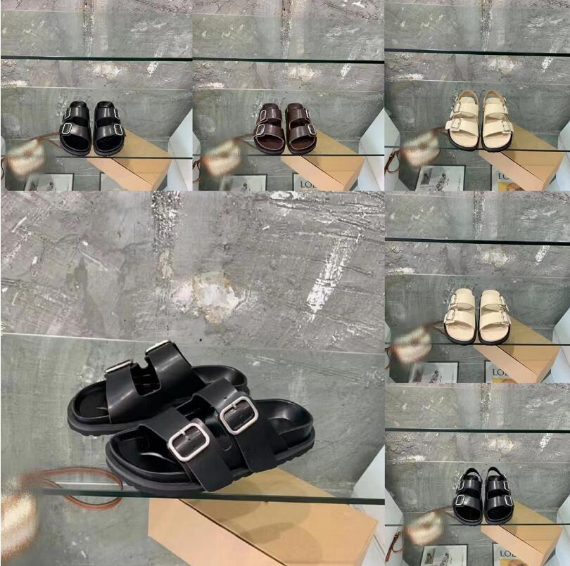 

Luxury Flat Bottom Slippers Top Quality Leisure Outdoor Beach Shoes Solid Color Designer Sandal Women Summer Slipper Fashion Leather Sandals, Not sold separately