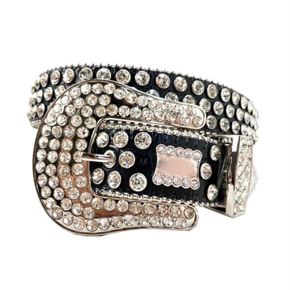 

Various New Arrivals bbsimon Custom Belt Buckle Rhintone Digner belts232F, Black
