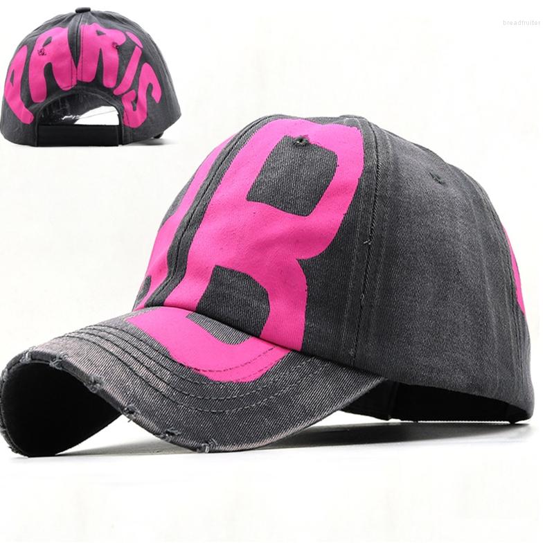 

Ball Caps Letters Baseball Summer Sunhat Adjustable Retro Peaked Dad Hat For Father's Day Mother's Valentine's DayBall, Water washing