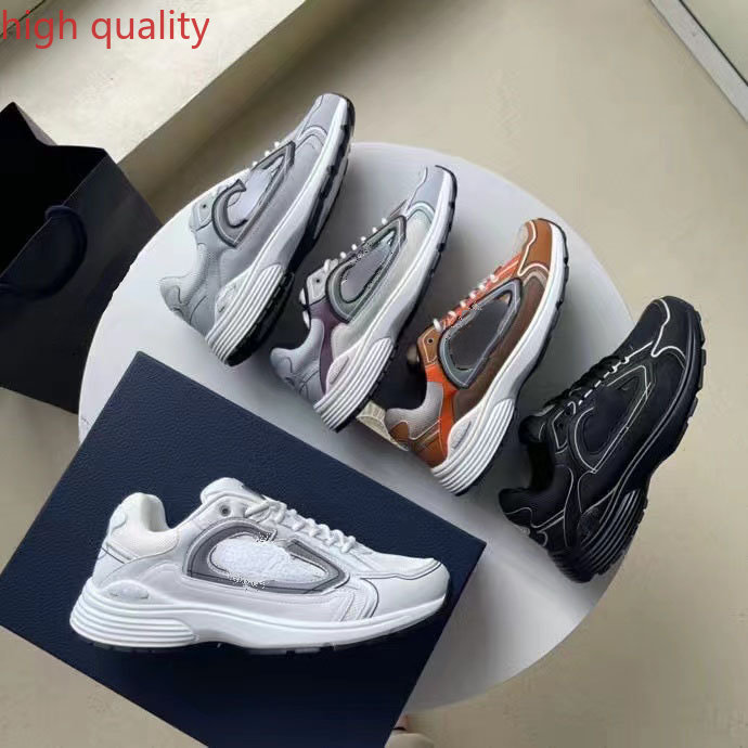 

Couple models B30 sneakers low-top leather men's and women's retro mesh breathable reflective casual sports running shoes, Box