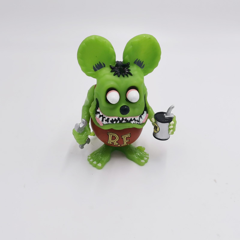 Action Toy Figures Green Chrome Rat Fink - 20 19 SDCC partag← exclusif 15 Vinyl Doll Figure Figure Toys 10cm Hauteur