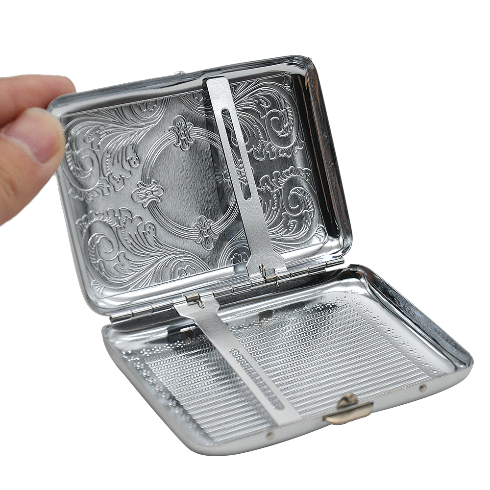 

Smoking Stainless Steel Double Sided Cigarette Case Box for Men Box metal bongs