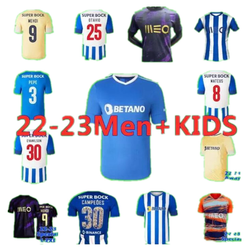 

22 23 FC Porto CAMPEOES 30 Soccer Jerseys 2023 2022 Camisa SPECIAL Titulos Futebol Clube Porto LUIS DIAZ MATHEUS MEHDI Maillots De Foot MAREGA Kids SERGIO Shirt Home, Black