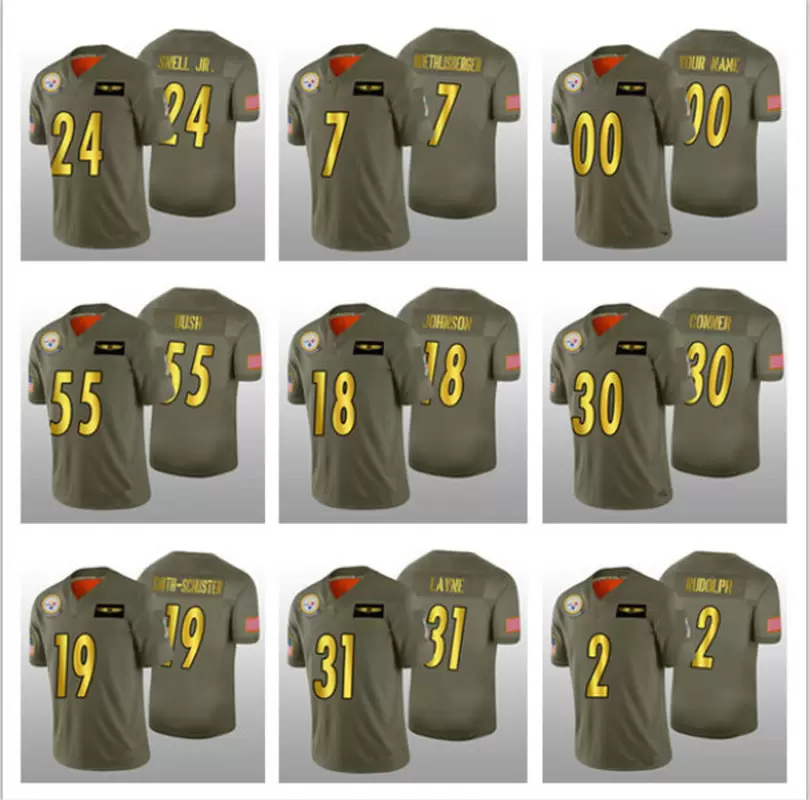 

Jersey Pittsburgh''Steelers''MEN Women Salute to Service''nfl, Custom