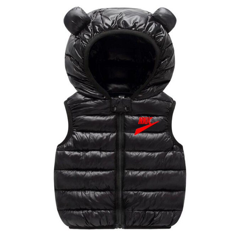 Hooded Child Waistcoat Children Outerwear Kids Jackets Warm Cotton Baby Boys Girls Vest For Spring Autumn 3-14 Years Old-image-799776937