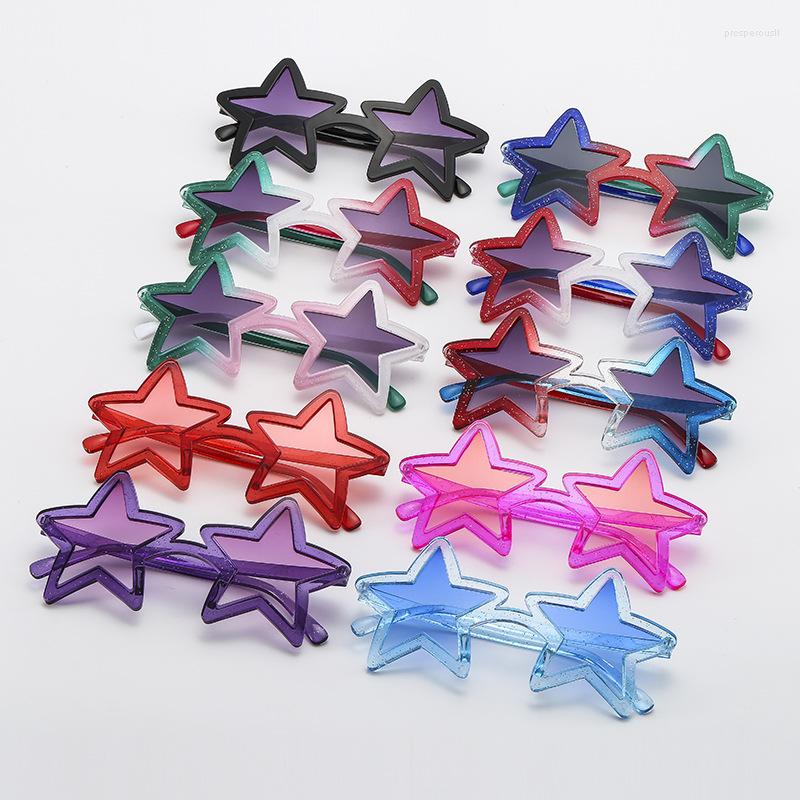 

Sunglasses 2022 Fashion Personalized Five Pointed Star Trend Party Beach Funny Multicolor Glasses