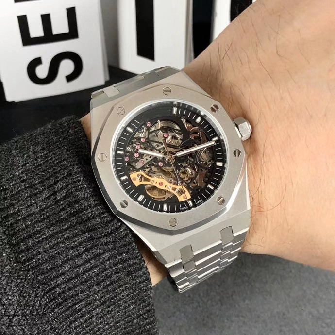 Montres pour hommes de luxe importés entièrement automatiquement automatique du volant de vol de vol de vol saphir miroir 316l AIGHINE FINE CAS 4