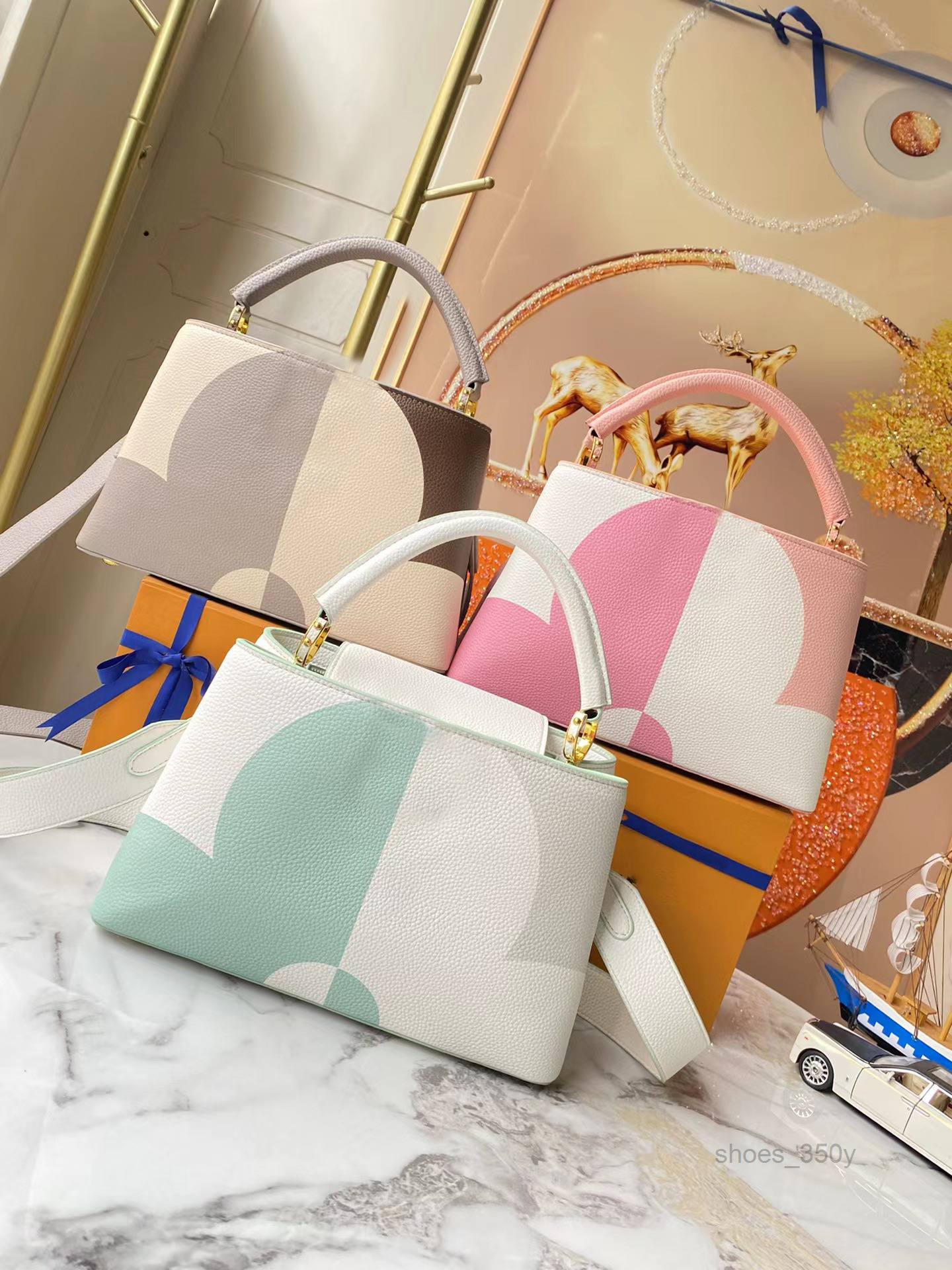 

Evening Bags Genuine Leather evening bag capucine 7A quality classic womens WOMAN BAG 2021 2022 luxurys designers bags animal skin and dus
