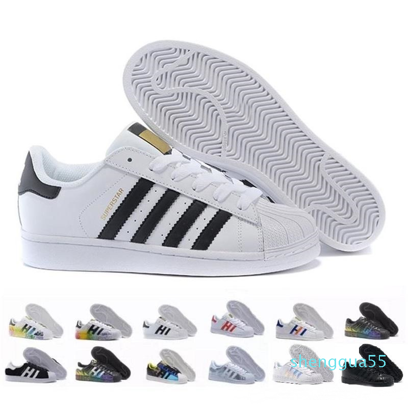2022 Gold Superstars Sneakers Originals Super Star Femmes Hommes Superstar Sports Casual Chaussures 36-44