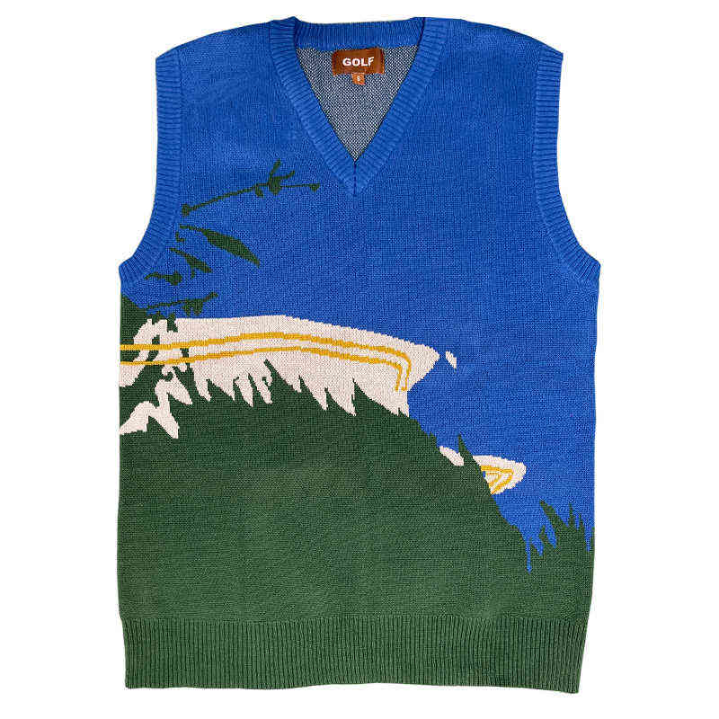 

Sweater Sweater Vest Gelato Luxury Golf Flower Le Fleur Tyler The Creator Knit