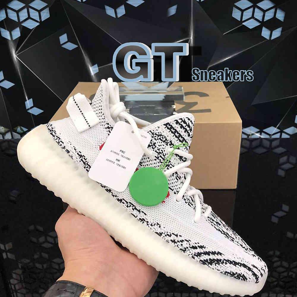 

Best Quality 2020 West Men Women Running Shoes Cinder Yecheil Bred Oreo Desert Sage Earth Linen human race Trainers Sneakers US 5-12 IGJ, Black white