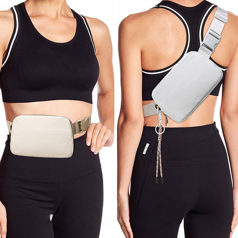 

New bag women's sports waist bag outdoor postman chest 1L capacity with brand logo lulu