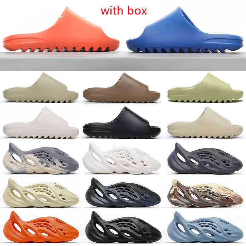 

slippers designer shoes y/ee yy/yz/z kanyes slipper slides slippers desert sand brown flat beach slide men women foam bone sandals MXT Moon west Gray MX Cream Clay yzl, 18