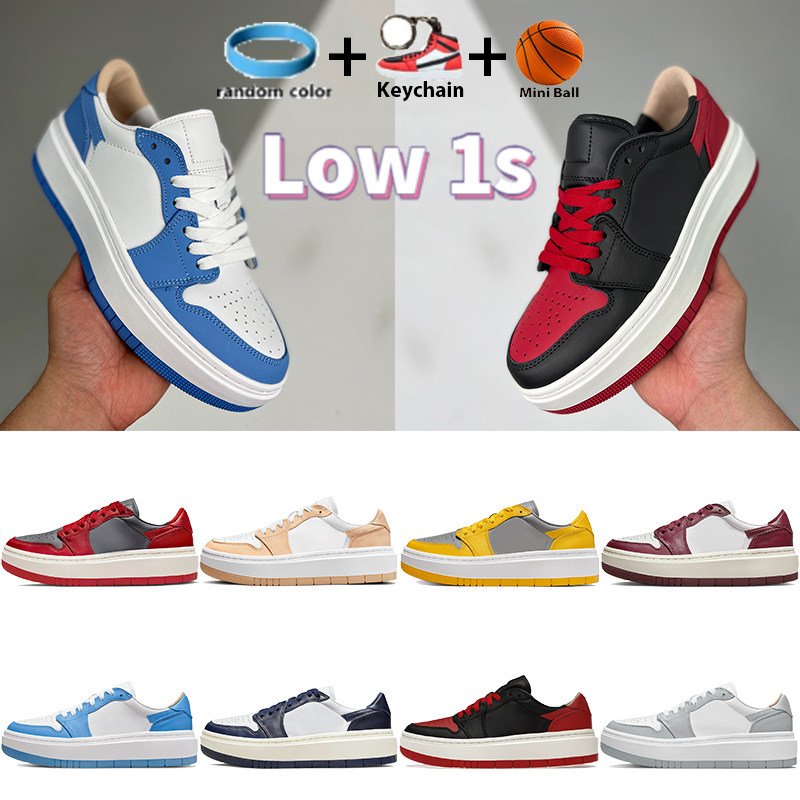 

2023 Low Casual Shoes 1 1s Elevate Platform Chunky Outdoor Sneakers University Blue Team Red Midnight Navy Men Women Shoe Fashion Designer, 01. university blue