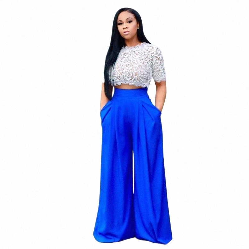 Women's Jumpsuits & Rompers women's Jumpsuits & Rompers JRRY Casual Two Pieces Autumn Women Jumpsuit Short Sleeve Hollow Out Lace Top L-image-800020580