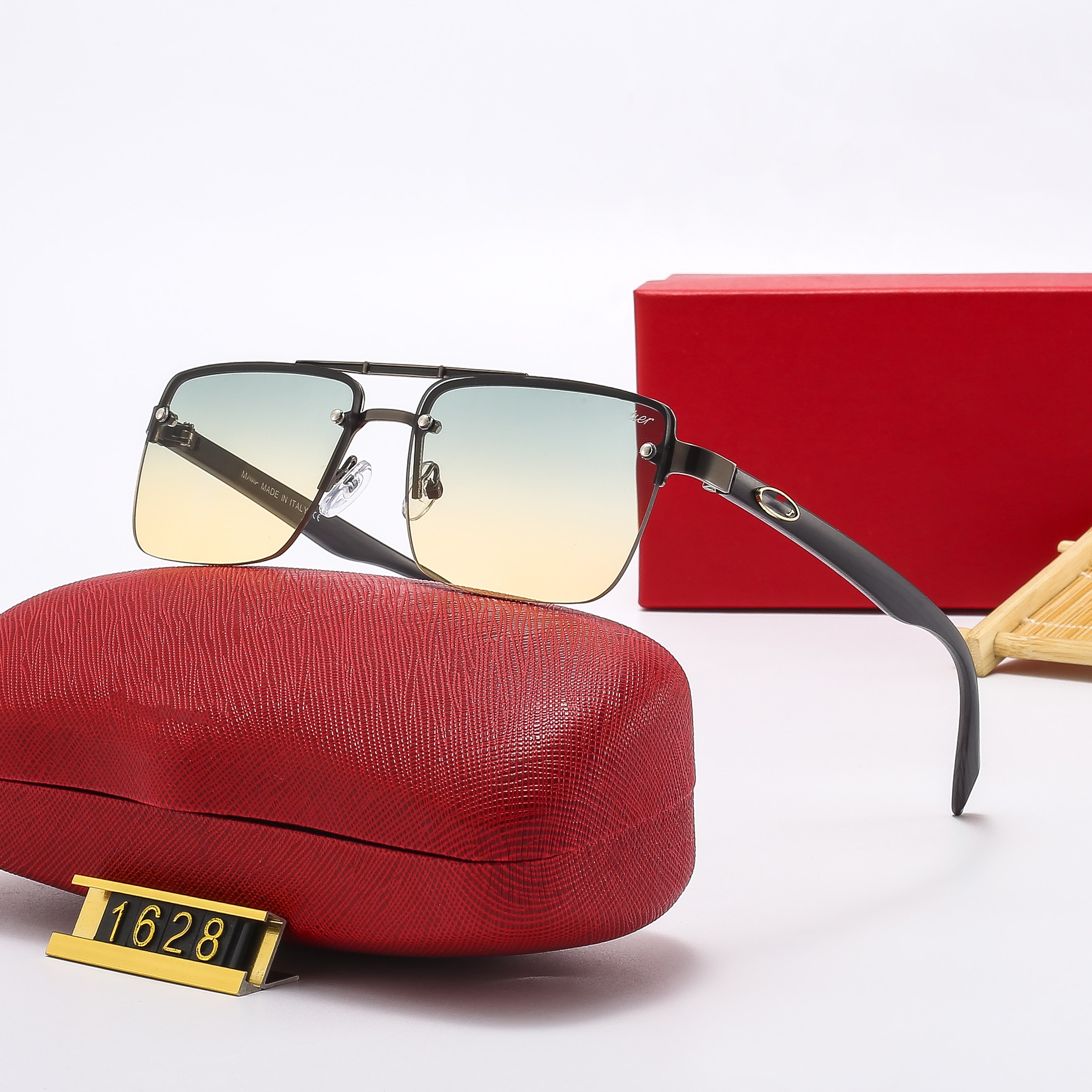 

Sunglasses Men 2022 Luxury Brand Designer Retro Trend Sunglasses man Square Anti-Glare Driving Glasses Male