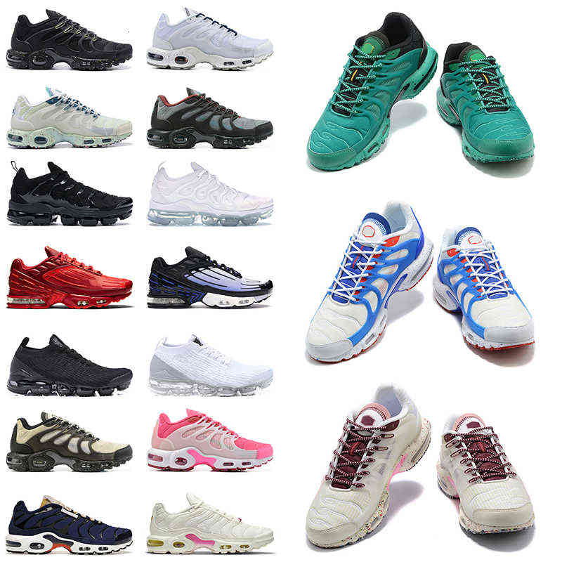 Chaussures Dr Tn Runing Chaussures Hommes Femmes 2022 Terrascape Plus Triple Blanc Noir Laser Bleu Multi Couleur Loup Gris Hommes Entraîneur Bask