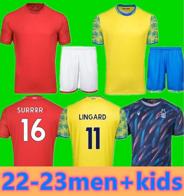 

2022 2023 Nottingham LINGARD Forest Soccer Jerseys GRABBAN Johnson SURRIDGE Awoniyi McKENNA DAVIS Zinckernagel Football Shirts men, 22/23 home