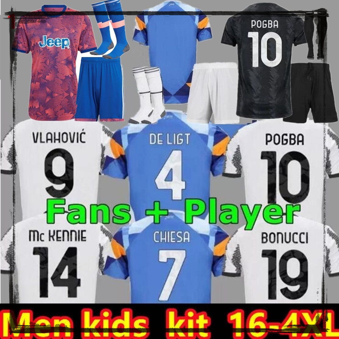

adult kids 22 23 POGBA Soccer Jerseys DI MARIA BONUCCI BREMER DANILO 2022 2023 CHIESA VLAHOVIC McKENNIE PELLEGRINI Mens Kids kit Football ShirtS 3XL 4XL, Customize