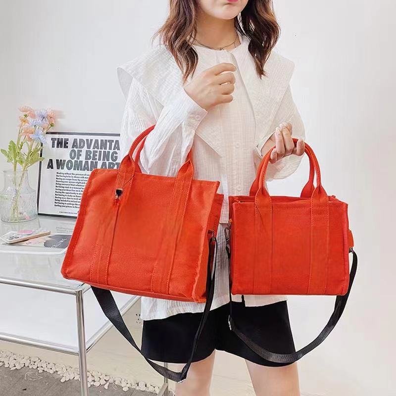 

2022 Canvas light luxury bag oblique cross Wallet New Tote Handbag storage bag simple business leisure large capacity shopping fashionable women, Empty box