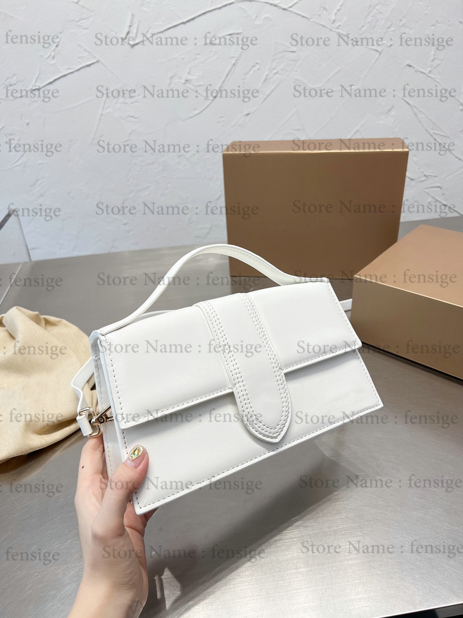 

22s Le Bambino Sac Grand Phase bag Leather Shoulder Bag adjustable strap Women Designer Handle Bags Foldover flap with magnetic closure CrossBody Tote, #1