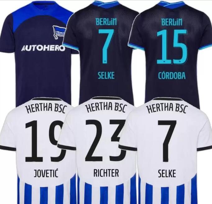 

22-23 Hertha Berlin Thai Quality Soccer Jerseys 5 STARK 6 DARIDA 8 SERDAR 9 PIATEK 10 CUNHA 11 Lukebakio wholesale kingcap Dropping Accepted online, 22-23 away
