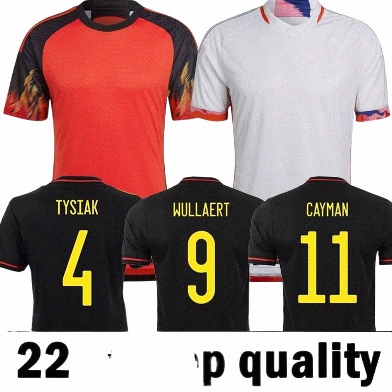 

Soccer Jerseys qatar World Cup 2022 BELGIUMS Jerseys Socce WITSEL DE BRUYNE R.LUKAKU E.HAZARD MERTENS BATSHUAYI Football Shirt Men Uniforms B3Av#, Bilishi 2022 world cup home patch