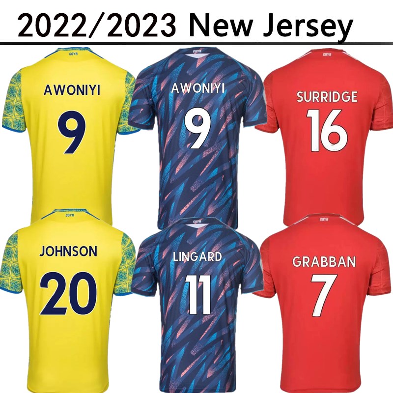 

22 23 Nottingham Forest LINGARD Third Soccer Jerseys Johnson SURRIDGE GRABBAN Awoniyi McKENNA MIGHTEN KROVINOVIC Zinckernagel DAVIS Football Shirts
