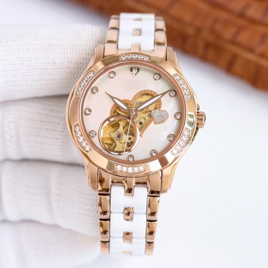 

2022 baodewatches offer men watch automatic mechanical hollow 6 colors classic style35mm full stainless steel strap waterproof sapphire watch, 003