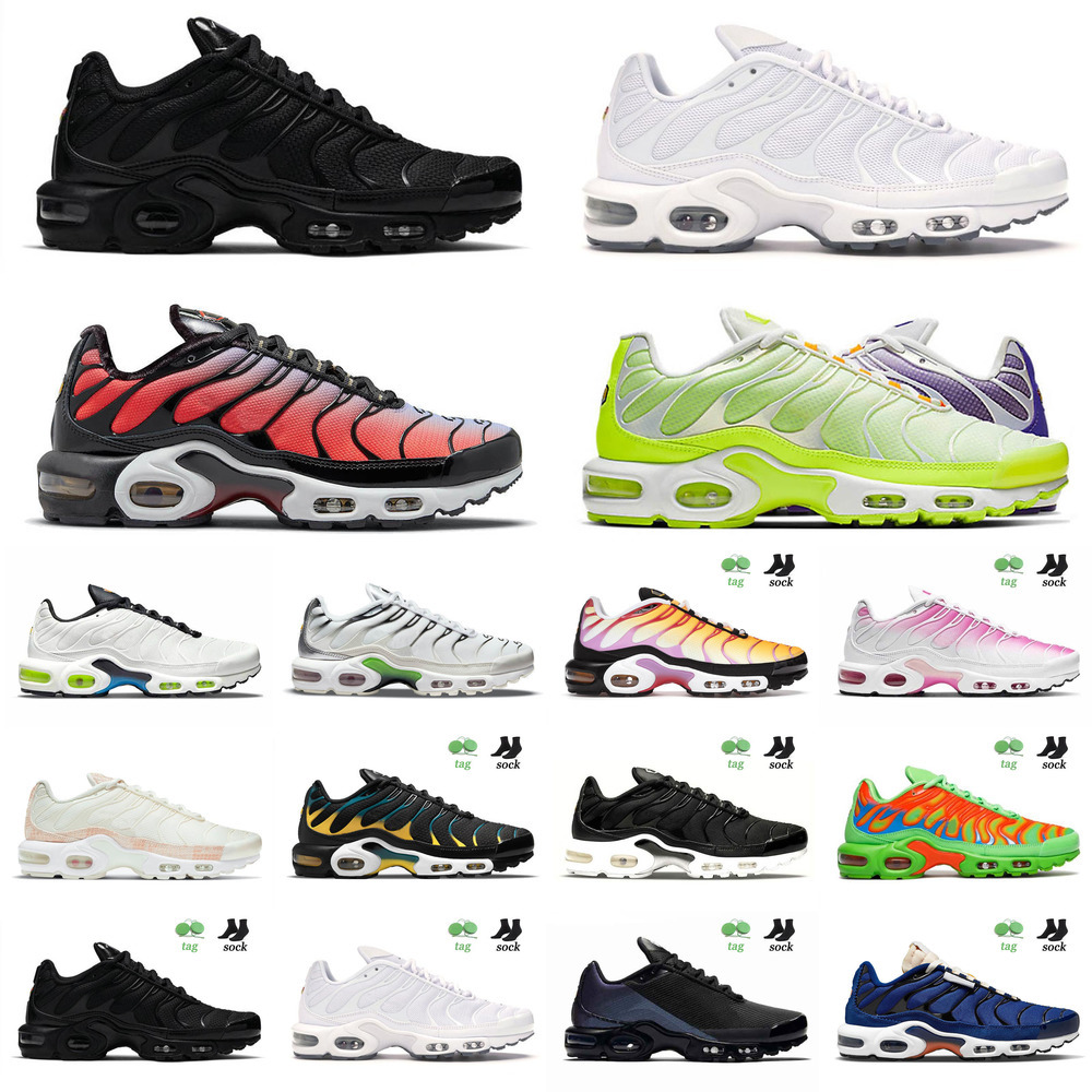 

Top Quality 2022 Tn Plus Running Shoes Black ge Social FC White Mint Green Hyper Jade Special Tiger Oreo Men Women Trainers, C32 special 36-40