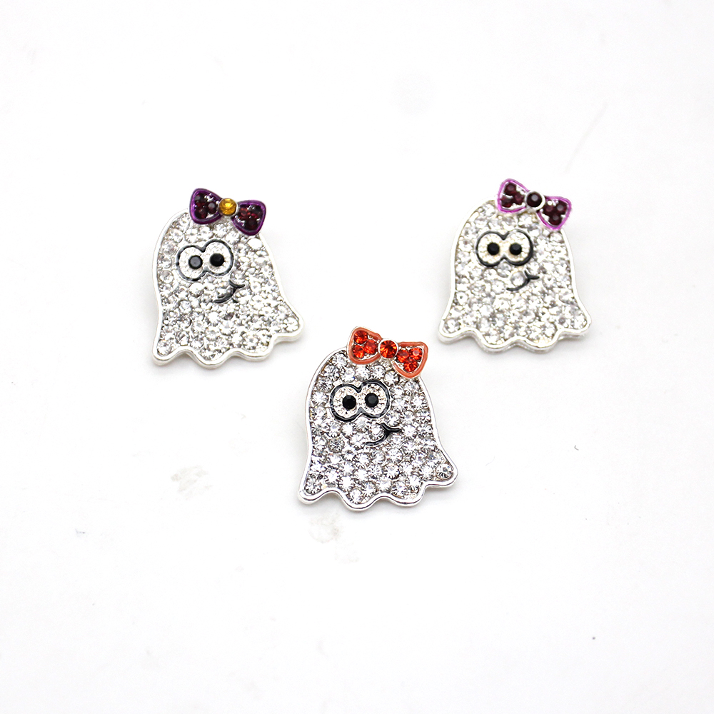 

100pcs/lot 25mm Rhinestone Crystal Flat back Button Brooch For Clothes Halloween Holiday Gift Buckle