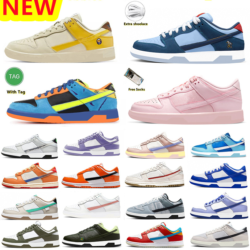 

Mens Womens Running Shoes low Why So Sad Prism Pink Skate or Die Edition Banana Avocado Lisa Leslie White Safety Orange Homer Simpson men women trainers sports shoe, Pay for box