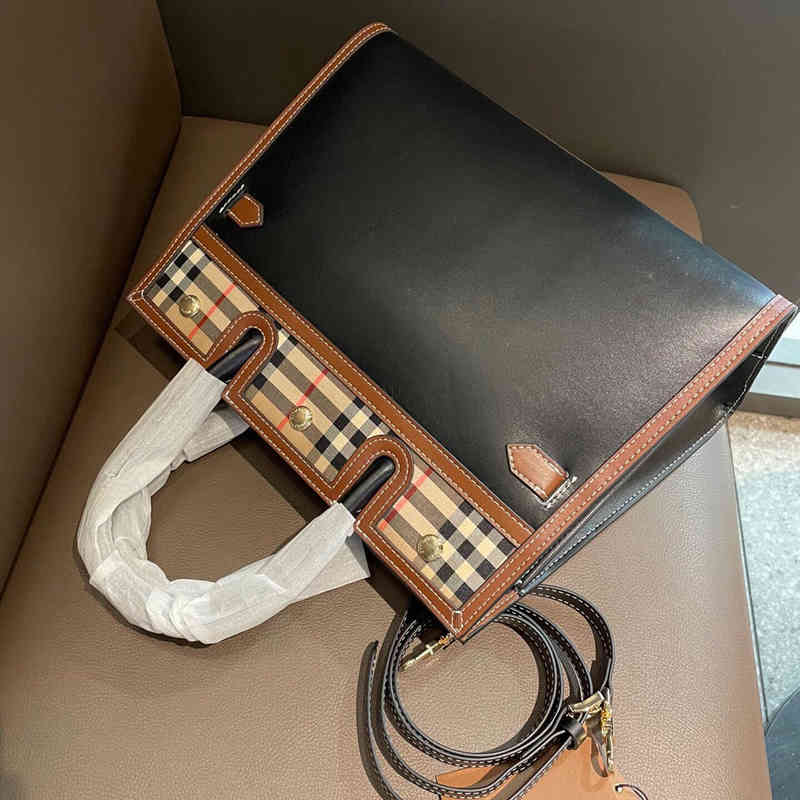 

evening bag Designer s Woman Handbags fashion color matching portable messenger dual-purpose bags, Check with black