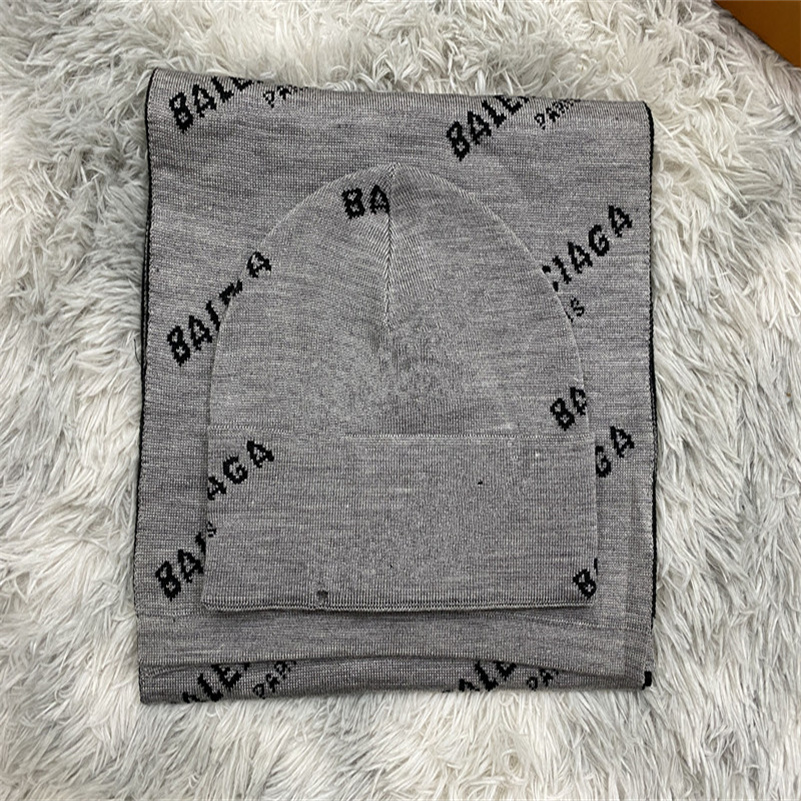 

llvv Designers New Women men knitted Scarf and Hat Set Winter Warm Hats and scarves Beanie Skull Cap fiojij