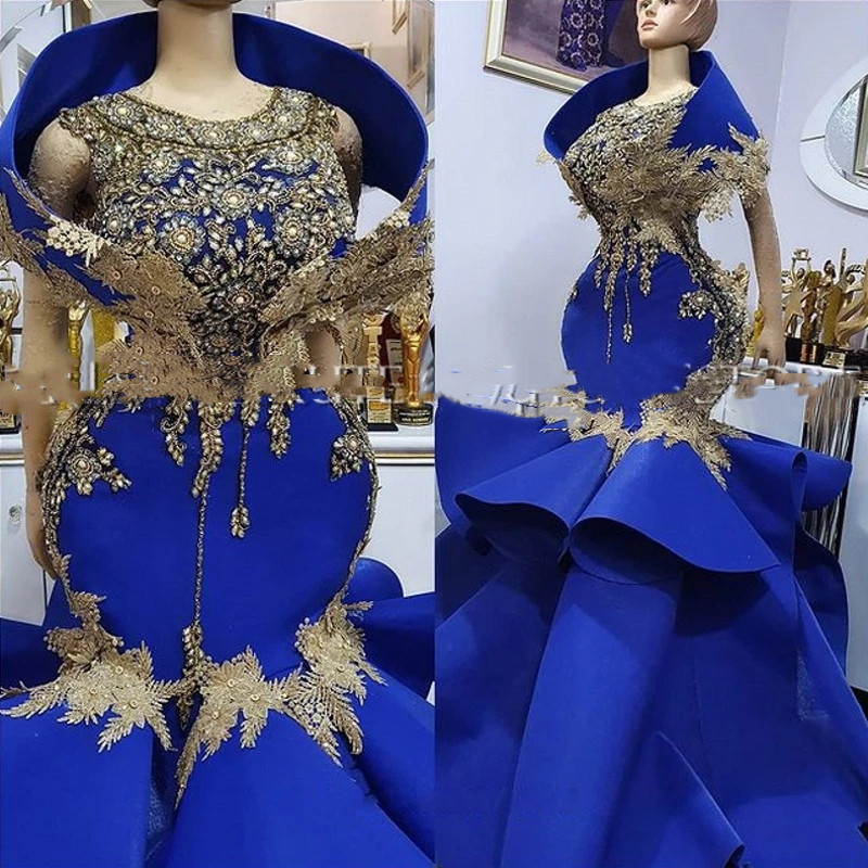 

Aso Ebi Mermaid Plus Size Prom Dresses African Evening Gowns Royal Blue Luxury Beaded Lace Black Girls Prom Party Gown Vestidos De Noche, Fuchsia