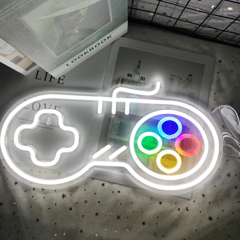 

Night Lights Neon Sign Light Gamepad Game Shape Led For Room Decor Xmas Party Wedding Home Decoration Gift